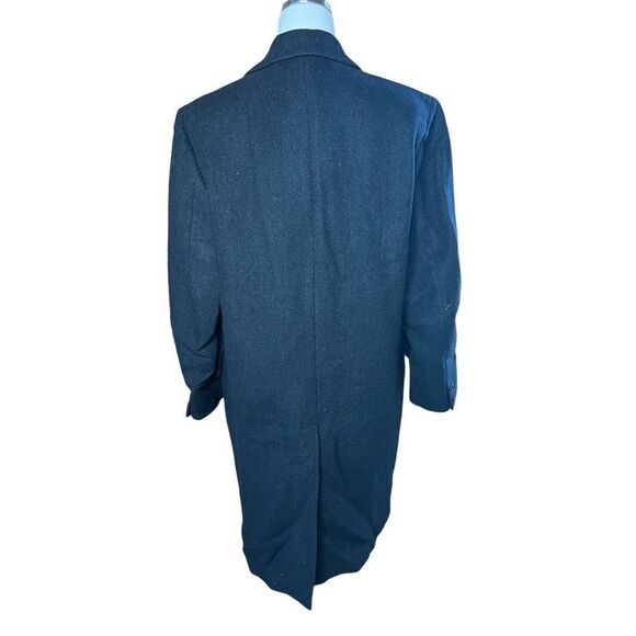 VTG Amalgamated Clothing Union Made Gray Men’s Wool Houndstooth Overcoat Medium - Picture 8 of 9